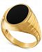 Esquire Men's Jewelry Onyx Signet Ring in 14k Gold-Plated Sterling Silver, Created for Macy's