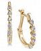 Diamond Hoop Earrings ( 1/4 ct t. w. ) in 14K Yellow Gold
