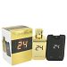 24 Gold The Fragrance by ScentStory Eau De Toilette Spray + 0.8 oz Mini EDT Pocket Spray 3.4 oz (Men)