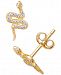 Giani Bernini Cubic Zirconia Snake Stud Earrings, Created for Macy's