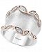 Effy Diamond (1/10 ct. t. w. ) Statement Ring in Sterling Silver and 14k Rose Gold