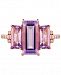 Amethyst (4-1/2 ct. t. w. ) & Diamond (1/8 ct. t. w. ) Ring in 18K Rose Gold-Plated Sterling Silver