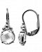 Anzie White Topaz Solitaire Leverback Drop Earrings (2-1/3 ct. t. w. ) in Sterling Silver