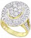 Diamond Halo Ring (3 ct. t. w. ) in 14k Gold or White Gold