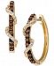 Le Vian Chocolate Diamond & Vanilla Diamond Twist Hoop Earrings (1/2 ct. t. w. ) in 14k Gold