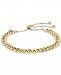 Curb Chain Bolo Bracelet in 18k Gold Plate Over Sterling Silver or Sterling Silver