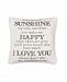 Levtex Home You Are My Sunshine Word Pillow
