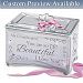 Granddaughter, You Are So Beautiful Personalized Mirrored Music Box With Poem Card
