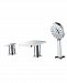 Alfi brand Polished Chrome Deck Mounted Tub Filler with Hand Held Showerhead Bedding