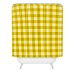 Deny Designs Holli Zollinger Yellow Gingham Shower Curtain Bedding