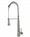 Alfi brand Solid Stainless Steel Commercial Spring Kitchen Faucet with Pull Down Shower Spray Bedding