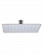 Alfi brand Solid Brushed Stainless Steel 8" Square Ultra Thin Rain Shower Head Bedding