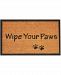 Envelor Non-Slip Coco Wipe Your Paws Welcome Doormat, 18" x 30" Bedding