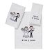 Avanti Bride & Groom Embroidered Fingertip Towel Bedding