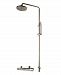 Alfi brand Brushed Nickel Round Style Thermostatic Exposed Shower Set Bedding