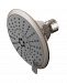 Kingston Brass Showerscape 5 Function 5-Inch 1.75GPM Abs Shower Head with Abs Bal-Jnt in Brushed Nickel Bedding