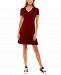 Almost Famous Juniors' Johnny-Collar Fit & Flare Dress