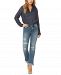Nydj Marilyn Ripped Straight-Leg Ankle Jeans