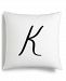 Closeout! Charter Club Damask Designs Initial 16" x 16" Decorative Pillow, Created for Macy's Bedding