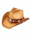Angela & William Cowboy Hat with Floral Trim Band and Stud