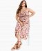 Inc International Concepts Plus Size Smocked Ruffled Dress, Created for Macy's