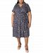 Robbie Bee Plus Size Printed Fit & Flare Dress