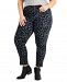 Style & Co Plus Size Curvy Animal-Print Skinny Jeans, Created for Macy's