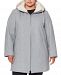 Vince Camuto Plus Size Fleece-Lined Hooded Coat