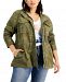 Style & Co Plus Size Cotton Utility Jacket, Created for Macy's