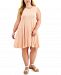 Style & Co Plus Size Heathered Flip-Flop Dress, Created for Macy's