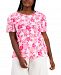 Inc International Concepts Plus Size Printed Cotton T-Shirt, Created for Macy's