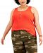 Style & Co Plus Size Henley Tank, Created for Macy's
