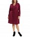 London Times Plus Size Collared Jersey Dress