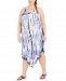 Raviya Plus Size Tie-Dyed Jumpsuit Swim Cover-Up Women's Swimsuit