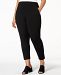 Eileen Fisher System Plus Size Stretch Jersey Pull-On Pants