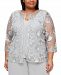 Alex Evenings Plus Size Embroidered Layered-Look Top