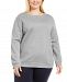 Karen Scott Plus Size Crewneck Sweatshirt, Created for Macy's