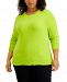 Style & Co Plus Size Crewneck Sweater, Created for Macy's