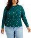 Style & Co Plus Size Waffle-Knit Printed Top, Created for Macy's