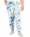 Style & Co Plus Size Tie-Dyed Jogger Pants, Created for Macy's