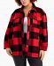 Style & Co Plus Size Plaid Shacket, Created for Macy's