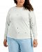 Style & Co Plus Size Drop-Shoulder Sweatshirt, Created for Macy's