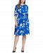 Jessica Howard Plus Size Floral-Print Midi Dress