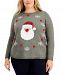 Karen Scott Plus Size Santa Sweater, Created for Macy's