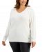Karen Scott Plus Size Cable-Knit Sweater, Created for Macy's