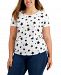 Full Circle Trends Trendy Plus Size Ruched-Side Top