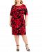 Connected Plus Size Printed Sheath Dress