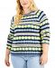 Style & Co Plus Size Argyle Crewneck Sweater, Created for Macy's