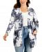 Style & Co Plus Size Cotton Crush-Dyed Cardigan, Created for Macy's