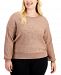 Alfani Plus Size Sequin-Trim Sweater, Created for Macy's
